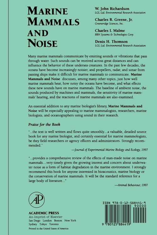 Produktbild: Marine Mammals and Noise