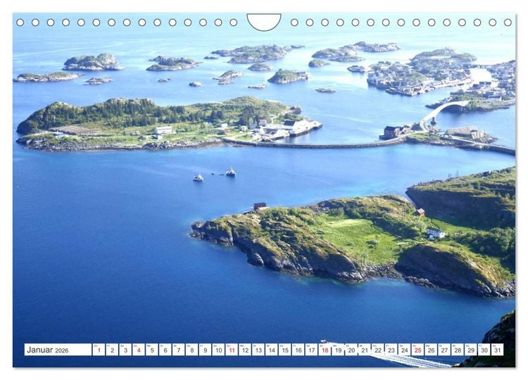 Produktbild: Norwegen - Unterwegs auf den Lofoten (Wandkalender 2026 DIN A4 quer), CALVENDO Monatskalender
