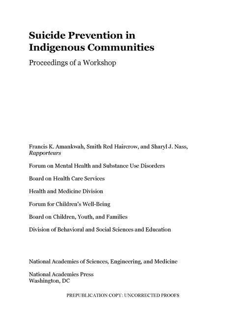 Produktbild: Suicide Prevention in Indigenous Communities