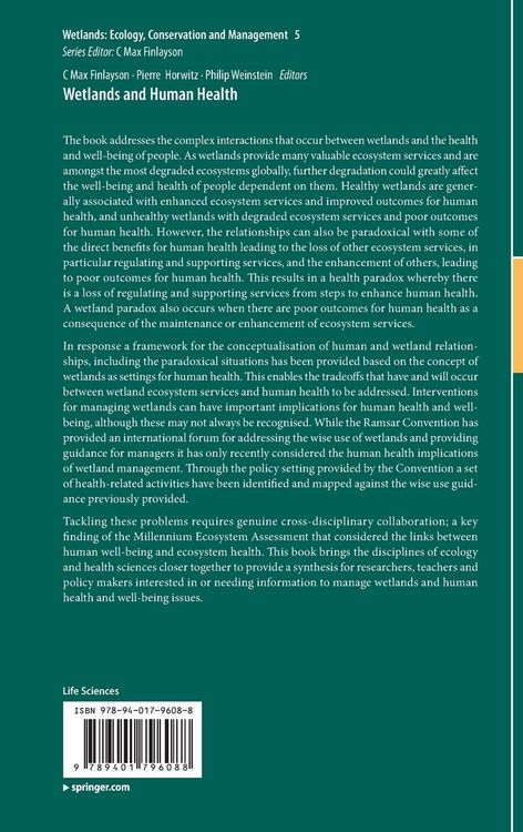 Produktbild: Wetlands and Human Health