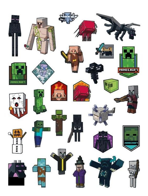 Produktbild: Minecraft: 1001 Sticker: Stickern &ndash; R&auml;tseln &ndash; Ausmalen