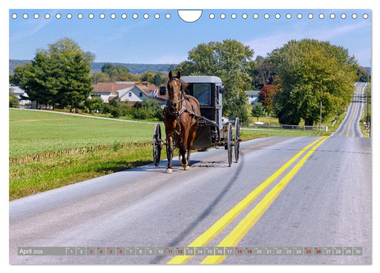 Produktbild: Pennsylvania. Die Wiege der USA zwischen Tradition und Moderne (Wandkalender 2026 DIN A4 quer), CALVENDO Monatskalender
