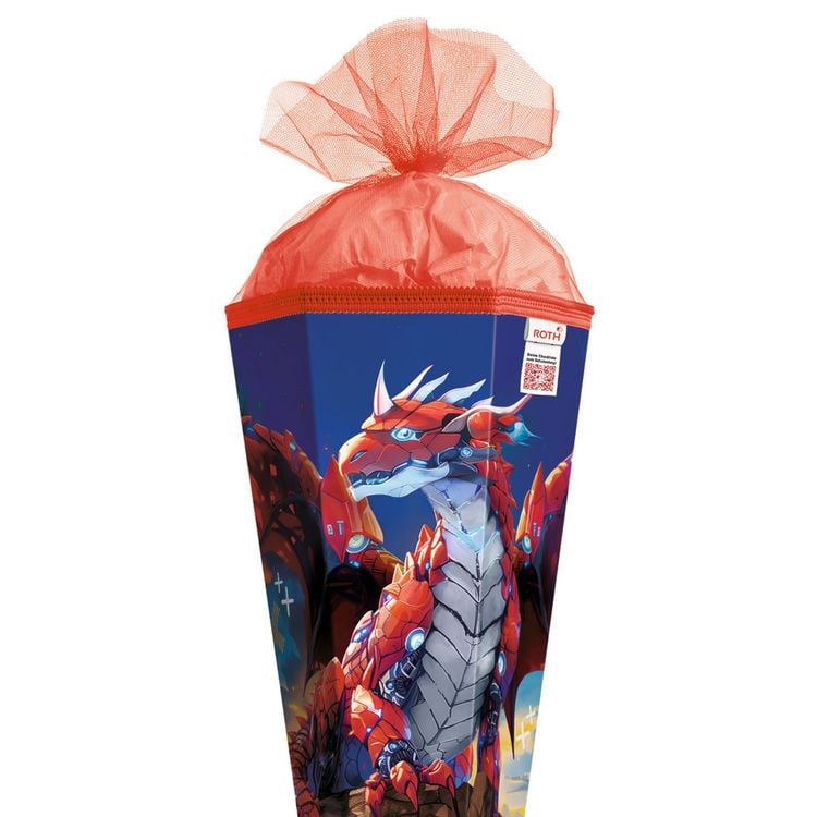 Produktbild: Motivschult&uuml;te 85 cm, Robo Drache, Silbert&uuml;ll