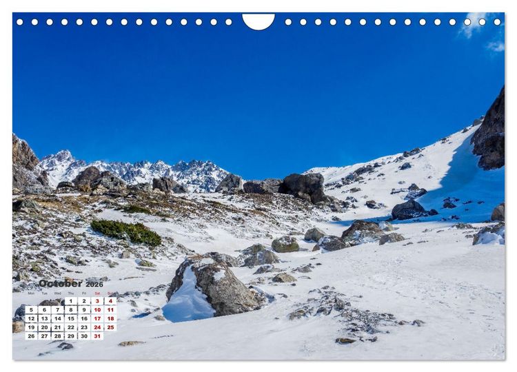 Produktbild: The French Alps, on the trail of the marmot (Wall Calendar 2026 DIN A4 landscape), CALVENDO 12 Month Wall Calendar