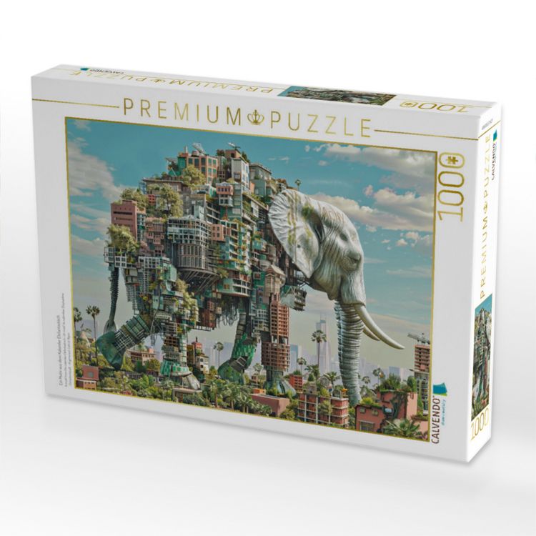 Produktbild: CALVENDO Puzzle Ein Motiv aus dem Kalender Elefantastisch | 1000 Teile Lege-Gr&ouml;&szlig;e 64x48cm Foto-Puzzle f&uuml;r gl&uuml;ckliche Stunden