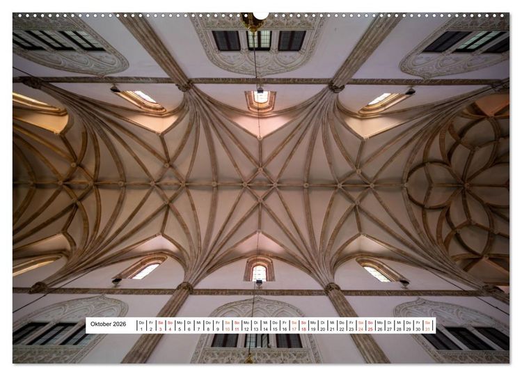 Produktbild: Gew&ouml;lbe des Glaubens &ndash; Kirchendecken Europas (Wandkalender 2026 DIN A2 quer), CALVENDO Monatskalender