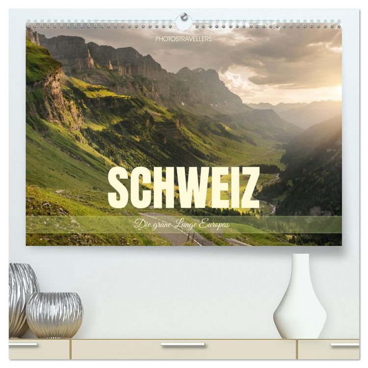 Produktbild: Schweiz - Die gr&uuml;ne Lunge Europas (hochwertiger Premium Wandkalender 2026 DIN A2 quer), Kunstdruck in Hochglanz