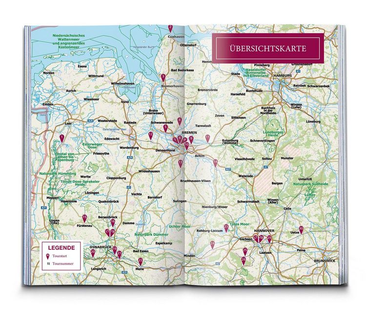 Produktbild: KOMPASS Fahrradlust Niedersachsen