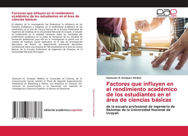 Produktbild: Factores que influyen en el rendimiento acad&eacute;mico de los estudiantes en el &aacute;rea de ciencias b&aacute;sicas
