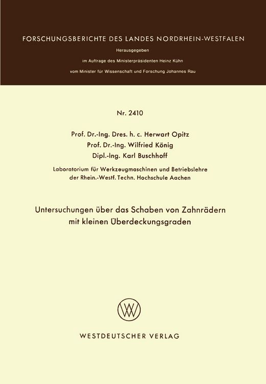 Produktbild: Untersuchungen &uuml;ber das Schaben von Zahnr&auml;dern mit kleinen &Uuml;berdeckungsgraden