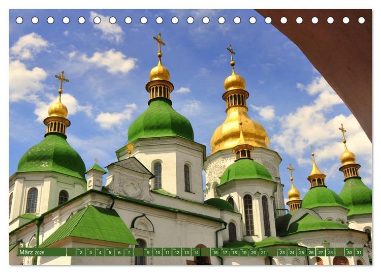 Produktbild: Kiew - Hauptstadt der Ukraine (Tischkalender 2026 DIN A5 quer), CALVENDO Monatskalender