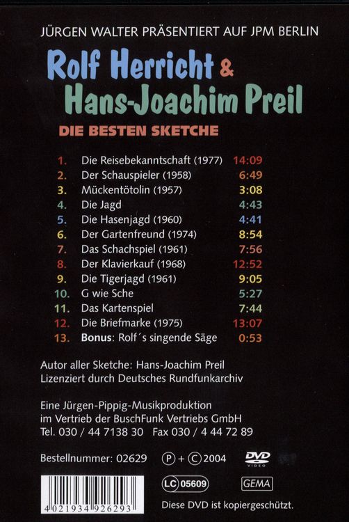 Produktbild: Rolf Herricht & Hans-Joachim Preil - Die besten