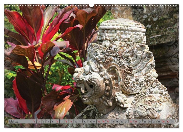 Produktbild: Bali - Tempelw&auml;chter und D&auml;monen (hochwertiger Premium Wandkalender 2027 DIN A2 quer), Kunstdruck in Hochglanz