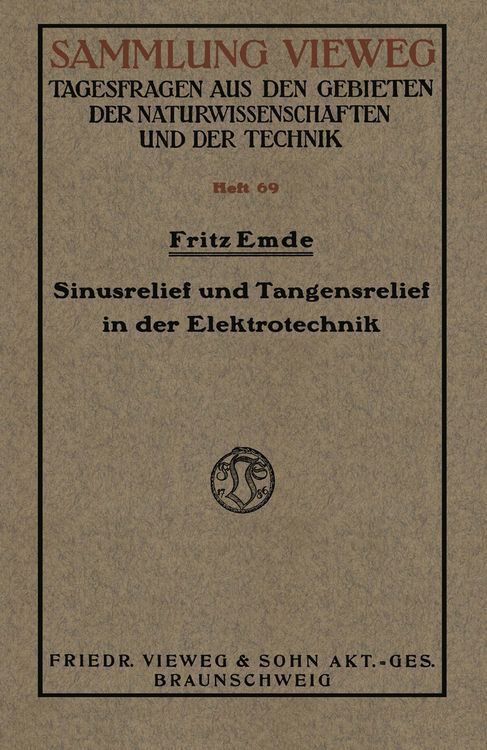 Produktbild: Sinusrelief und Tangensrelief in der Elektrotechnik