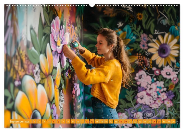 Produktbild: Erlebe mit mir die bunte Welt der Kreativit&auml;t (Wandkalender 2026 DIN A2 quer), CALVENDO Monatskalender