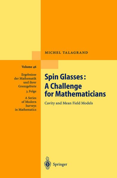 Produktbild: Spin Glasses: A Challenge for Mathematicians
