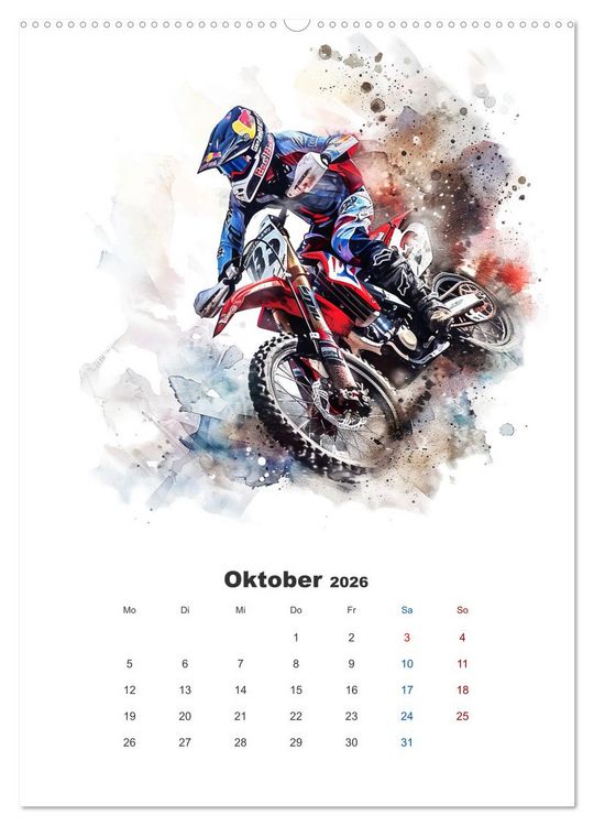 Produktbild: Zweirad Extrem (Wandkalender 2026 DIN A2 hoch), CALVENDO Monatskalender