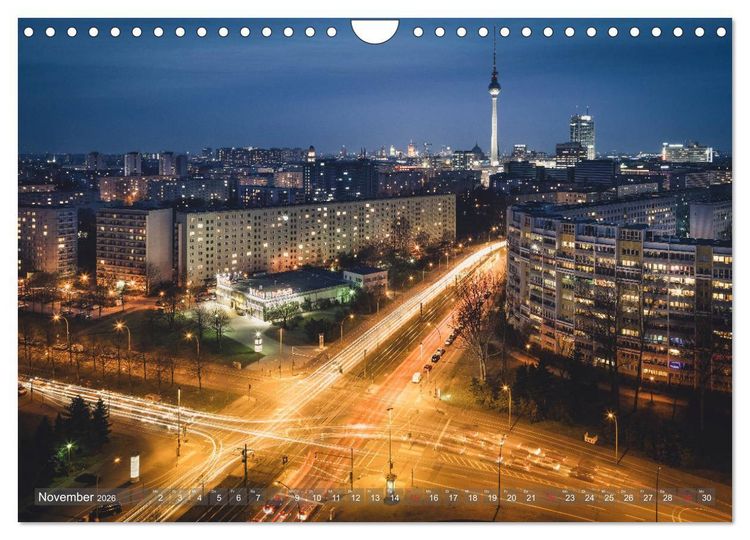 Produktbild: Berlin von oben (Wandkalender 2026 DIN A4 quer), CALVENDO Monatskalender