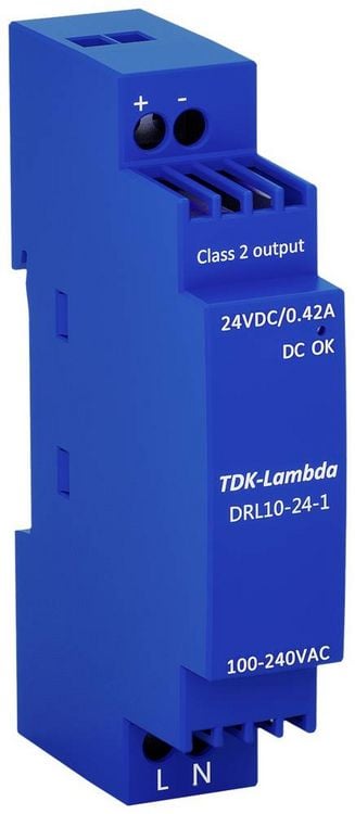 Produktbild: TDK-Lambda DRL10-24-1 Hutschienen-Netzteil (DIN-Rail) 24V 0.42A 10W Inhalt 1St.