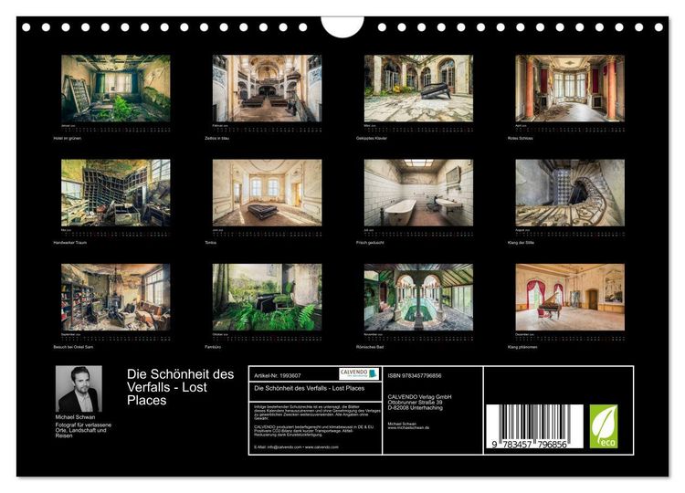Produktbild: Die Sch&ouml;nheit des Verfalls - Lost Places (Wandkalender 2026 DIN A4 quer), CALVENDO Monatskalender