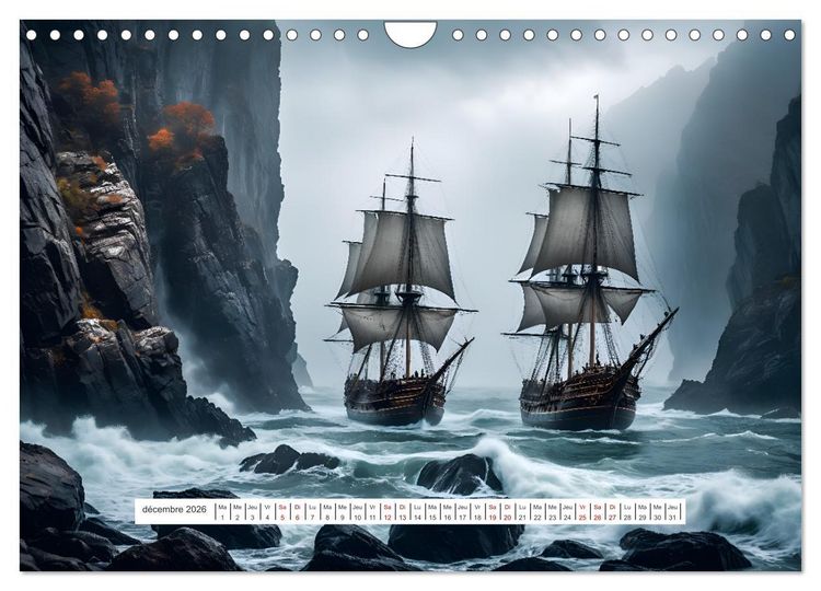 Produktbild: Les voiles et la mer (Calendrier mural 2026 DIN A4 vertical), CALVENDO calendrier mensuel