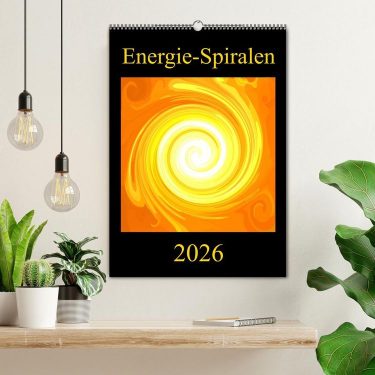 Produktbild: Energie-Spiralen 2026 (Wandkalender 2026 DIN A2 hoch), CALVENDO Monatskalender