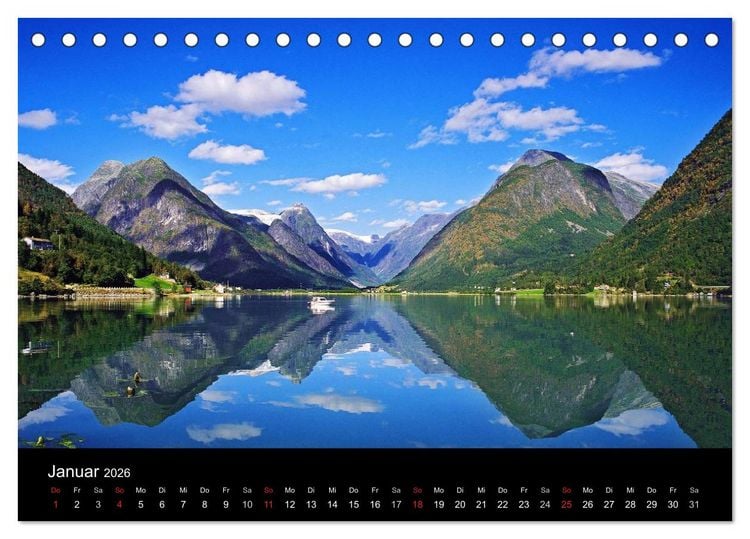 Produktbild: Norwegen (Tischkalender 2026 DIN A5 quer), CALVENDO Monatskalender