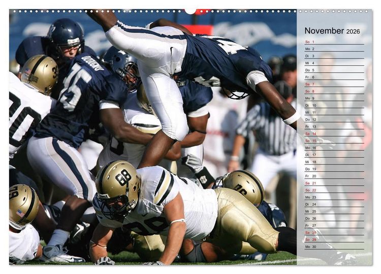 Produktbild: American Football - Touchdown (Wandkalender 2026 DIN A2 quer), CALVENDO Monatskalender