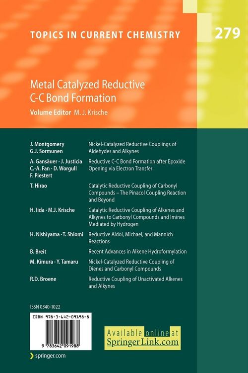 Produktbild: Metal Catalyzed Reductive C-C Bond Formation
