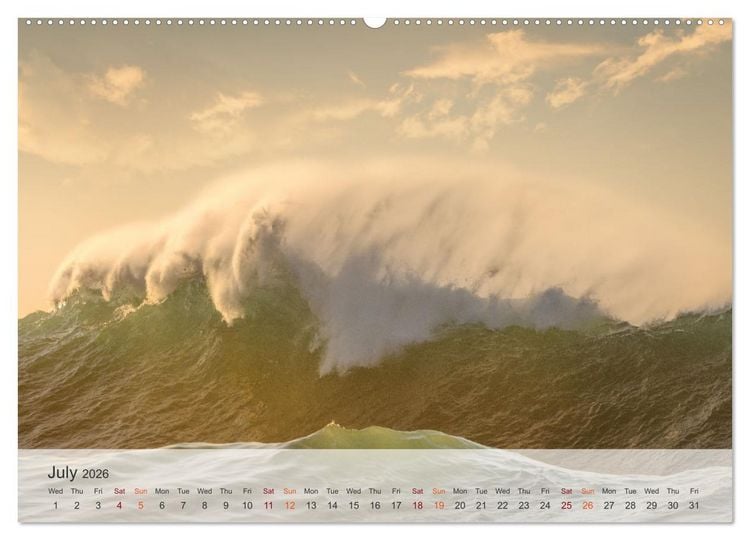 Produktbild: Melody of the waves (High Quality Premium Wall Calendar 2026 DIN A2 landscape),CALVENDO 12 Month Wall Calendar