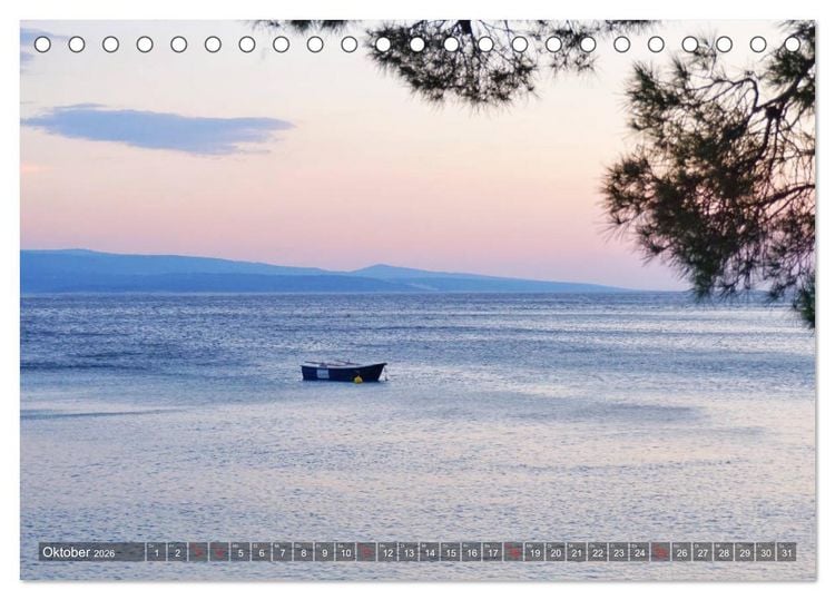 Produktbild: Kroatien - Landschaften am Mittelmeer (Tischkalender 2026 DIN A5 quer), CALVENDO Monatskalender