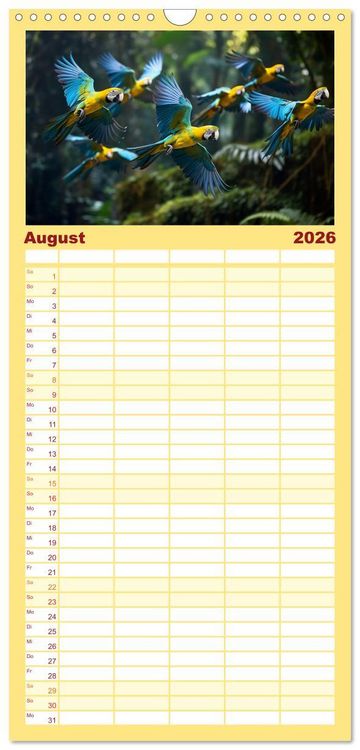 Produktbild: Familienplaner 2026 - Die Magie der Masse mit 5 Spalten (Wandkalender, 21 x 45 cm) CALVENDO