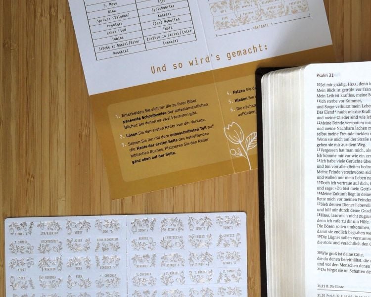 Produktbild: Bibel-Griffregister mit Folienpr&auml;gung