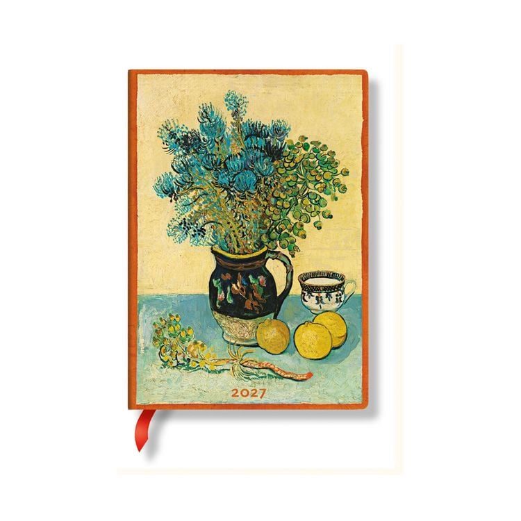 Produktbild: 2027 Van Gogh's Still Life MIDI Horizontal Hardcover 12-Month Weekly Planner, 160pg, 100gsm by Paperblanks
