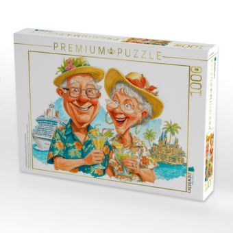 Produktbild: CALVENDO Puzzle Fr&ouml;hliche Rentner auf Kreuzfahrt im Ruhestand | 1000 Teile Lege-Gr&ouml;&szlig;e 64x48cm Foto-Puzzle f&uuml;r gl&uuml;ckliche Stunden