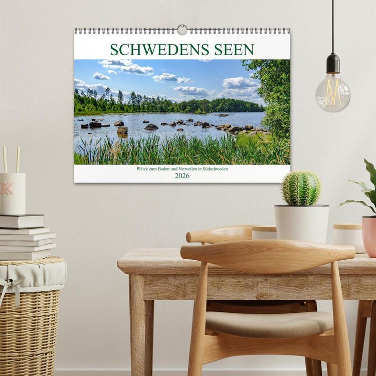 Produktbild: Schwedens Seen (Wandkalender 2026 DIN A3 quer), CALVENDO Monatskalender