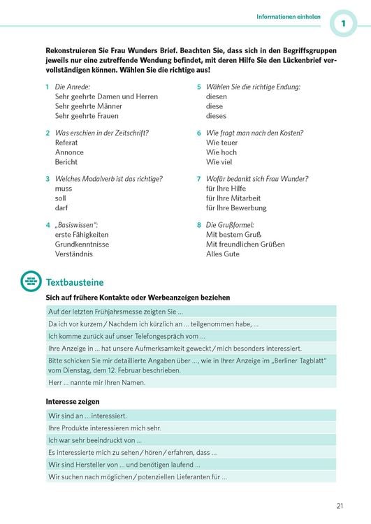 Produktbild: PONS B&uuml;rokommunikation Deutsch