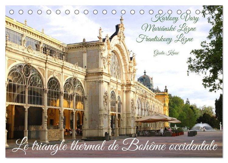 Produktbild: Le triangle thermal de Boh&ecirc;me occidentale (Calendrier de bureau 2026 DIN A5 vertical), CALVENDO calendrier mensuel
