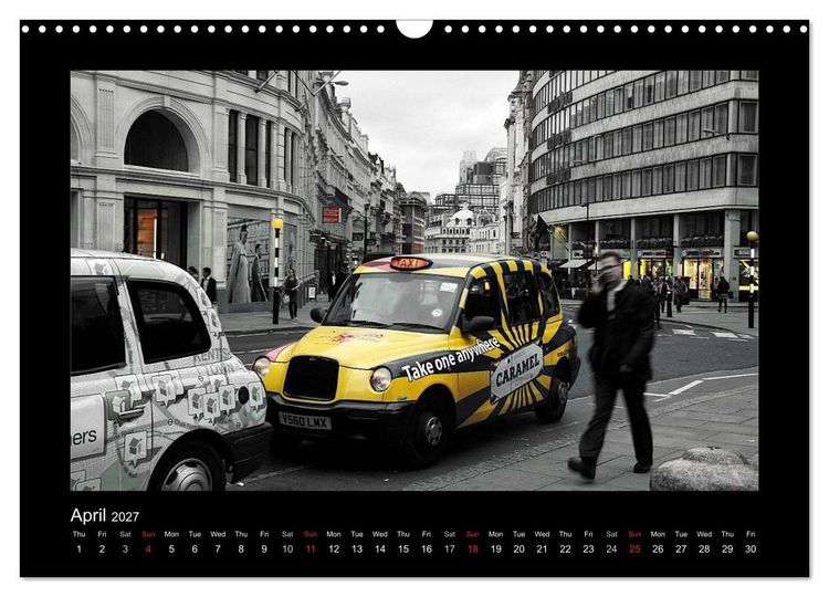 Produktbild: Taxis in London / UK-Version (Wall Calendar 2027 DIN A3 landscape), CALVENDO 12 Month Wall Calendar