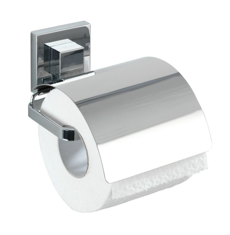 Produktbild: Vacuum-Loc&reg; WC-Set Mod. Quadro 2-teilig Edelstahl, WC-Garnitur und Toilettenpapierhalter, rostfrei