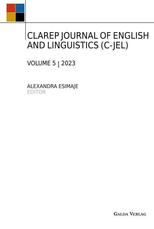 Produktbild: Clarep Journal Of English and Linguistics (c-Jel)