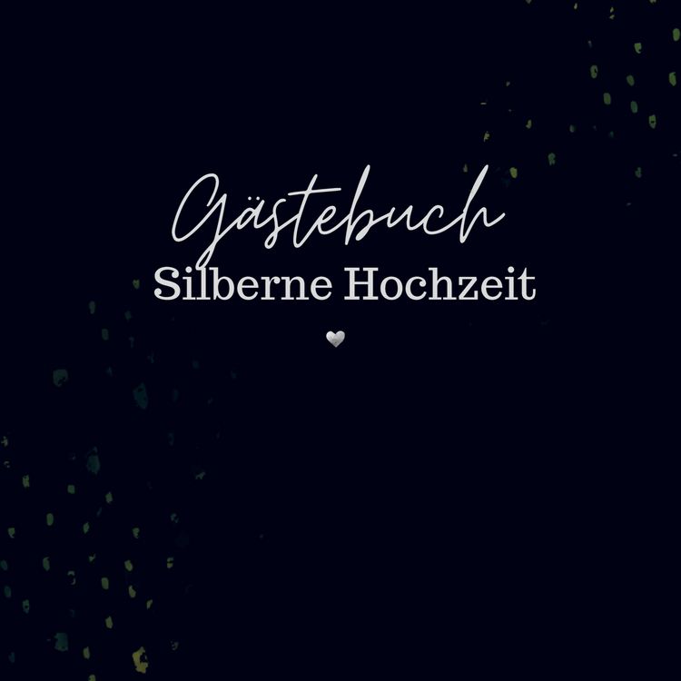 Produktbild: G&auml;stebuch Silberhochzeit- G&auml;stebuch Blanko