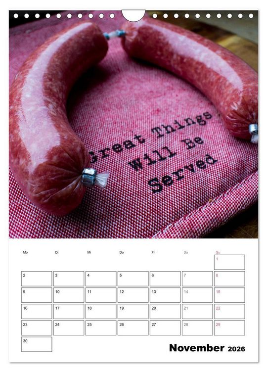 Produktbild: Mettkalender - Spread Some Mett. (Wandkalender 2026 DIN A4 hoch), CALVENDO Monatskalender