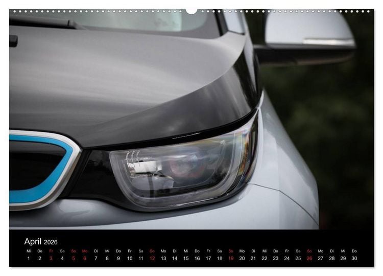 Produktbild: BMW i3 (hochwertiger Premium Wandkalender 2026 DIN A2 quer), Kunstdruck in Hochglanz