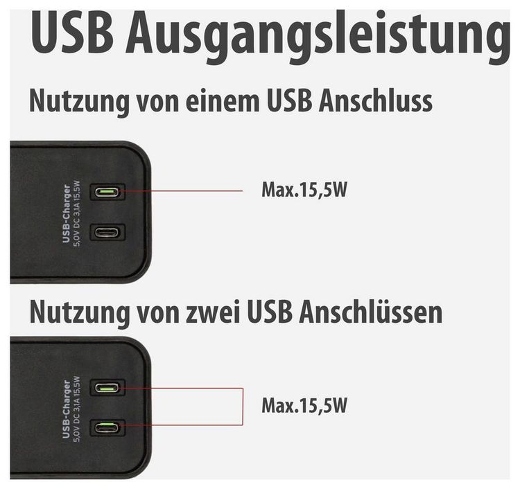 Produktbild: Brennenstuhl 1153240106 Steckdosenleiste mit Schalter Schwarz Schutzkontakt 1 St.