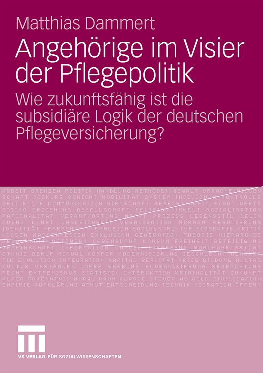 Produktbild: Angeh&ouml;rige im Visier der Pflegepolitik