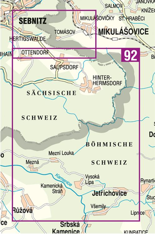 Produktbild: Hintere S&auml;chsische Schweiz 02. 1 : 15 000