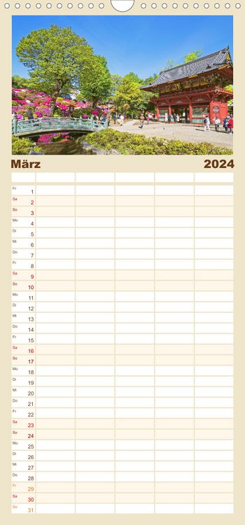 Produktbild: Familienplaner Tokio entdecken (Wandkalender 2023 , 21 cm x 45 cm, hoch)