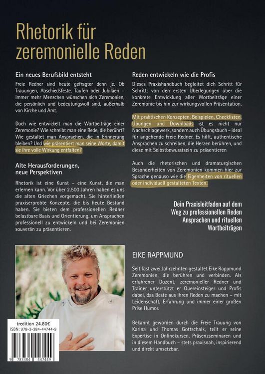 Produktbild: Handbuch Rhetorik f&uuml;r zeremonielle Reden
