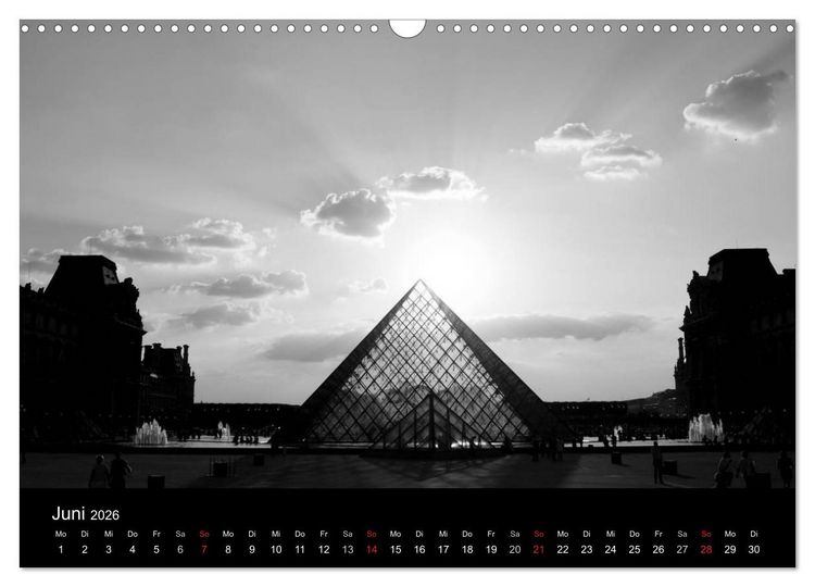 Produktbild: BLACK 'N WHITE (Wandkalender 2026 DIN A3 quer), CALVENDO Monatskalender